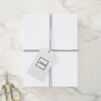 Etiqueta Para Presente Logotipo de Negócios Personalizado Obrigado