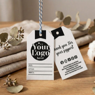 Etiqueta Para Presente Logotipo de varejo empresarial personalizado Preço