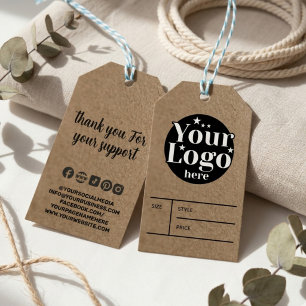 Etiqueta Para Presente Logotipo de varejo empresarial personalizado Preço