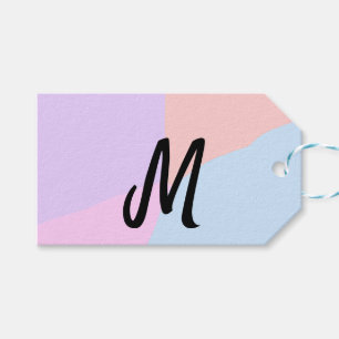 Etiqueta Para Presente logotipo monograma simples e mínimo personalizado