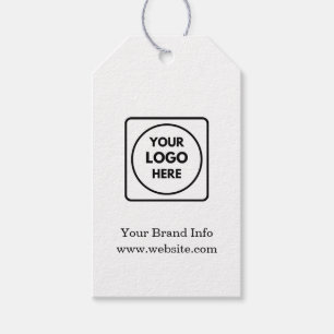 Etiqueta Para Presente Logotipo Rústico Kraft   Marca Minimalista Moderna