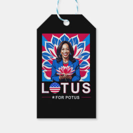 Etiqueta Para Presente Lotus For Potus USA Election Kamala Harris 2024