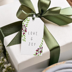 Etiqueta Para Presente Louro ID295 do Natal do amor e da alegria