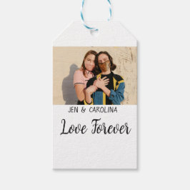Etiqueta Para Presente Love Forever LGbtq casal orgulho adicionar nome de