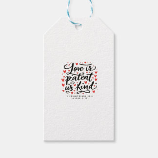 Etiqueta Para Presente Love Is Patient Christian Faith Inspirational Styl