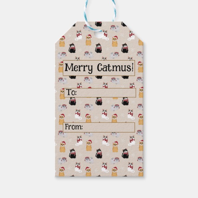 Etiqueta Para Presente Love my cats (Frente)