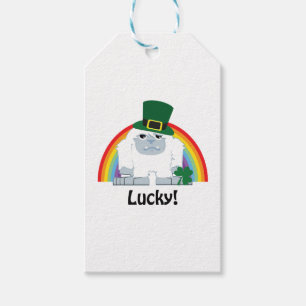 Etiqueta Para Presente Lucky Yeti Leprechaun