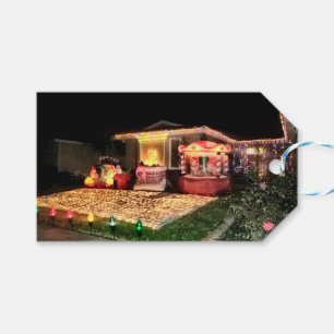 Etiqueta Para Presente Luzes e decorações de Natais vintages