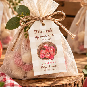 Etiqueta Para Presente maçã dos nossos olhos cesta de maçã baby shower