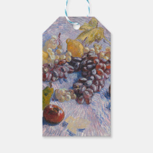 Etiqueta Para Presente Maçãs, Peras, Limões e Uvas   Trabalho de arte de 