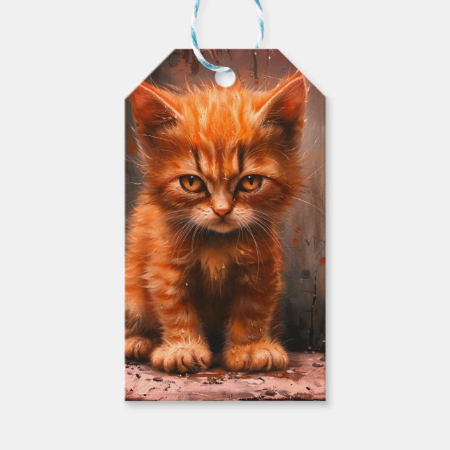 Etiqueta Para Presente Mad Kitten (Frente)