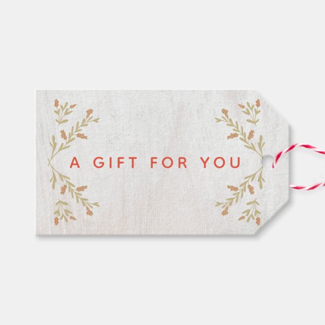 Etiqueta Para Presente Madeira russa (Frente (horizontal))