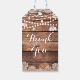 Etiqueta Para Presente Madeira Rústica Lace Romântico Mason Jars Favor Br