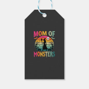 Etiqueta Para Presente Mãe de Monstros do Halloween Feiticeira Pôr do Sol