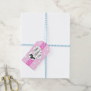 Etiqueta Para Presente Mãe e Dia de as mães rosa bebê