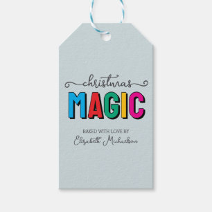 Etiqueta Para Presente Magia de Natal na Culinária