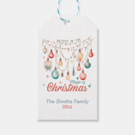 Etiqueta Para Presente Magia de Pastel Bonito do Natal