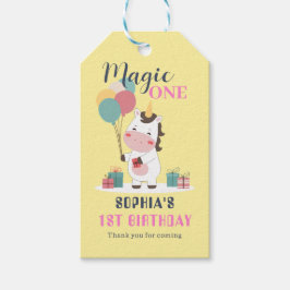 Etiqueta Para Presente Magic One Unicorn 1st Birthday