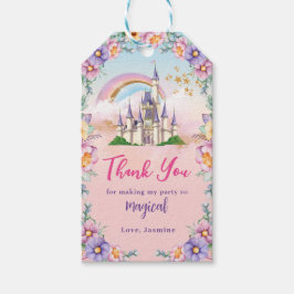 Etiqueta Para Presente Magical Princess Castle Birthday Gift Tag