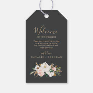 Etiqueta Para Presente Magnésia Elegante Boas-vindas ao casamento entre