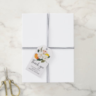 Etiqueta Para Presente Magnolia Citrus Chá de panela Favor Tag
