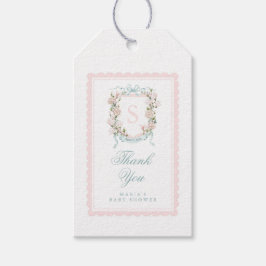 Etiqueta Para Presente Magnolia Crest Favor Tag | Pink Scalloped Bow