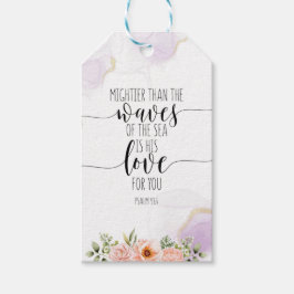 Etiqueta Para Presente Mais Pesado Que As Ondas Do Mar, Salmo 93:4