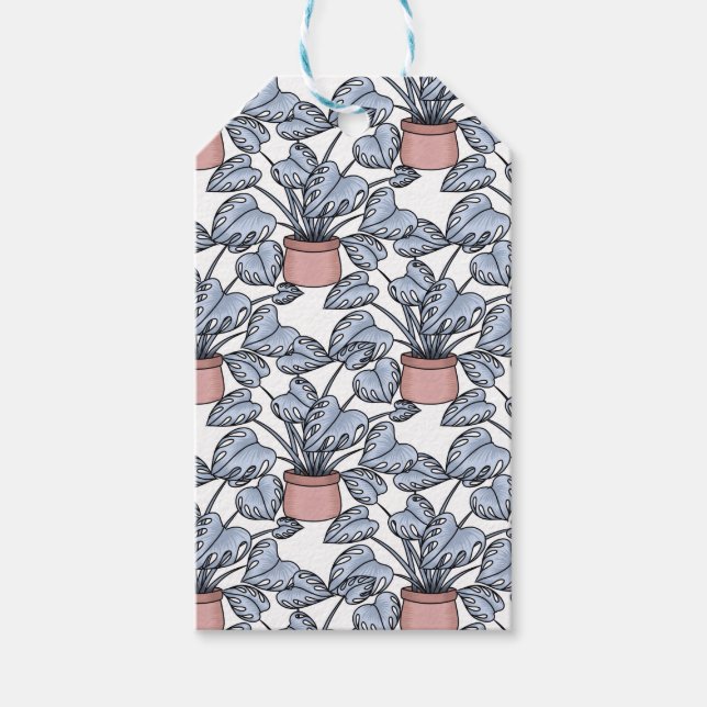 Etiqueta Para Presente Majestic monstera (Frente)