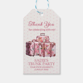 Etiqueta Para Presente Malas Vintage Fofas Mala Universitária Rosa Festa