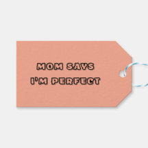 Mamãe diz que sou perfeito - citação de bebê