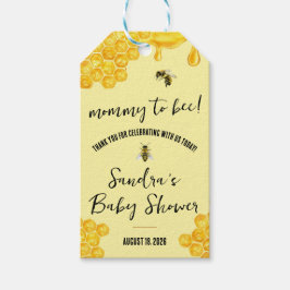 Etiqueta Para Presente Mamãe para Bee! Chá de fraldas Favor Obrigado