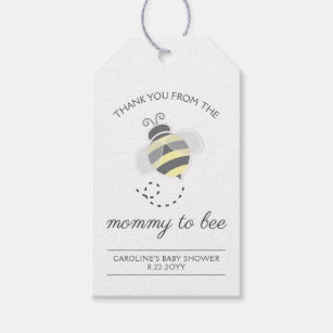 Etiqueta Para Presente Mamães bonitas para o Chá de fraldas de mel de abe