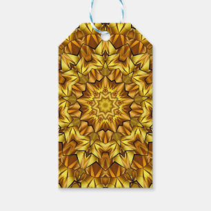 Etiqueta Para Presente Mandala Dourado Antigo Design Abstrato-63495