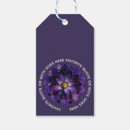 Etiqueta Para Presente Mandala Flor de Lótus Mística | Nova Era