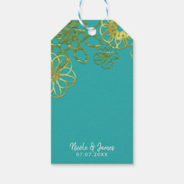Etiqueta Para Presente Mandalas Florais Douradas Festa Chá de Noiva Casam
