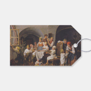 Etiqueta Para Presente Manhã de Natal (por Ferdinand Georg Waldmüller)