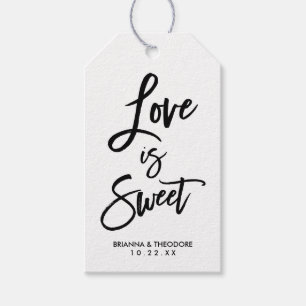 Etiqueta Para Presente Mão chique o amor Wedding rotulado dos Tag do GIF