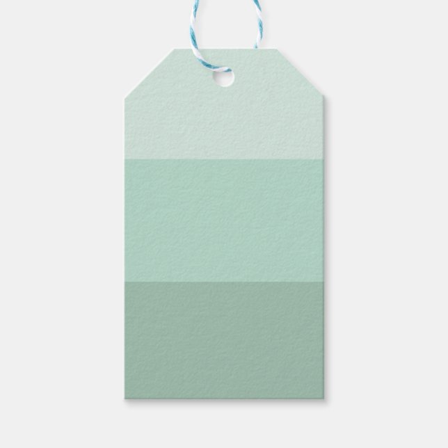 Etiqueta Para Presente Mão Verde Estimulada (Frente)