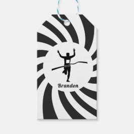 Etiqueta Para Presente Marathon Runner Track Cross Country Running Name