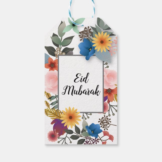 ETIQUETA PARA PRESENTE MARCA DE DESIGN FLORAL PERSONALIZÁVEL (Verso)