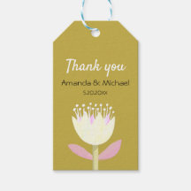 Marca de favor de casamento Floral