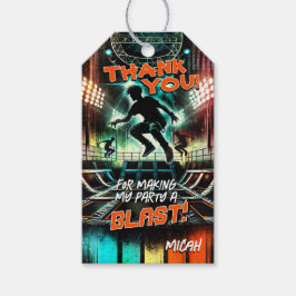 Etiqueta Para Presente Marca de Favor do Partido Trampoline