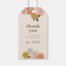 Etiqueta Para Presente Marca de Favor Floral | Favor Retroativo