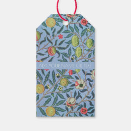 ETIQUETA PARA PRESENTE MARCA DE PRESENTE COM WILLIAM MORRIS BLUE "POMEGRA