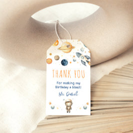 Etiqueta Para Presente Marca de Presente do Astronauta do Espaço de Menin