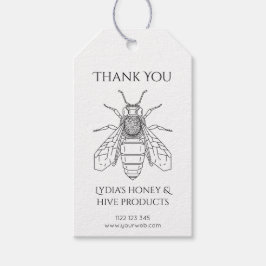 Etiqueta Para Presente Marca Personalizada "Obrigado" para Produtos de Me