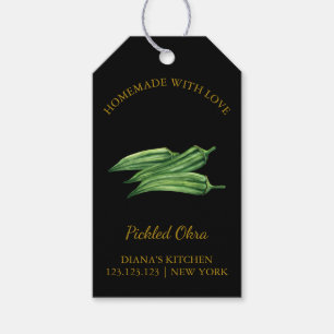 Etiqueta Para Presente Marca Simples de Fixação de Seletor de Okra em Pre