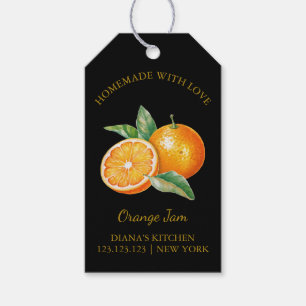 Etiqueta Para Presente Marca Simples de Fixação Laranja de Emperramento L