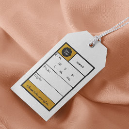 Etiqueta Para Presente Marcações de travamento da caligrafia de borda ret