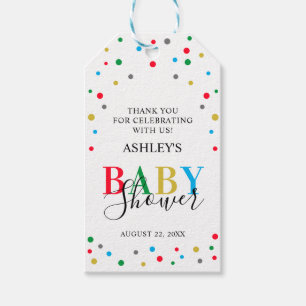 Etiqueta Para Presente Marcador de Favor Agradecimento Colorido Unisex de